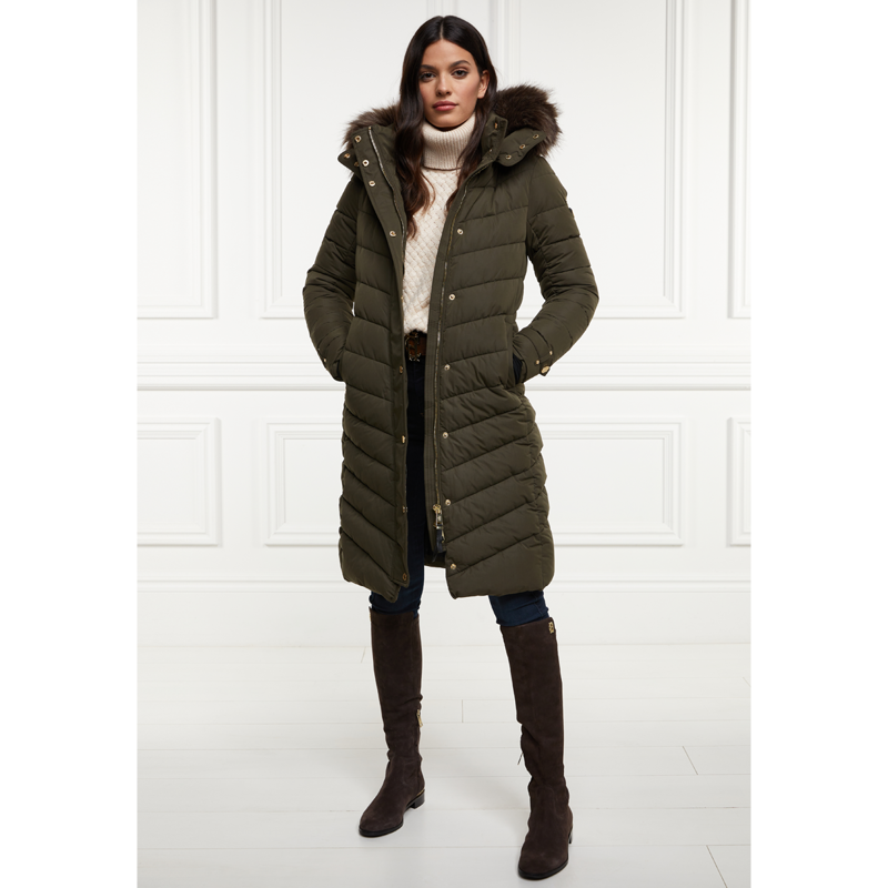 Holland Cooper Chamonix Coat - Khaki-2